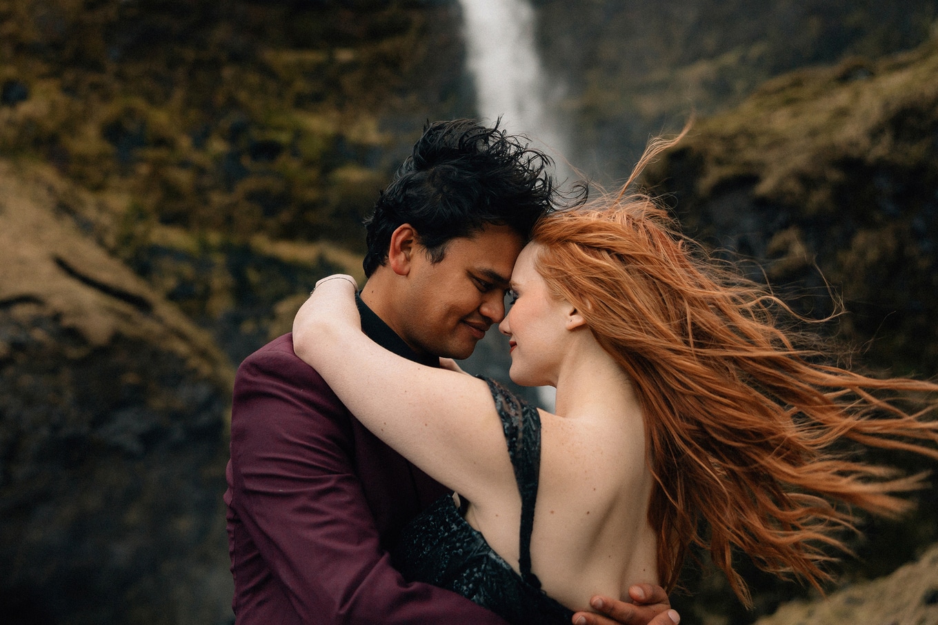 Emelyne and Bishal.couple.waterfall.cu.hug
